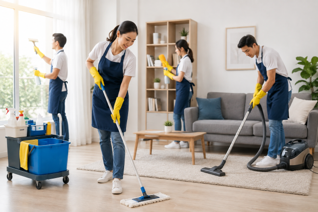 Hình Cleaning-Takk Sinh viên du học nghề Dịch vụ Vệ sinh và Quản lý Cơ sở vật chất tại Phần Lan